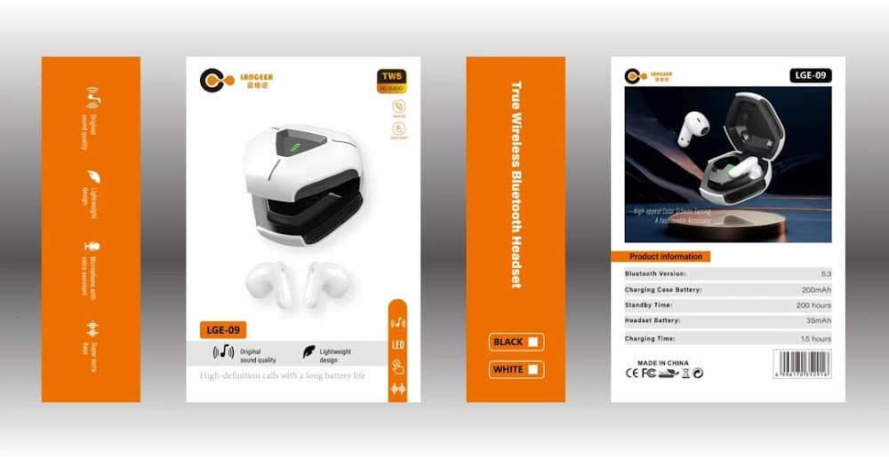 Écouteurs LANGEER LGE-09 LED + micro