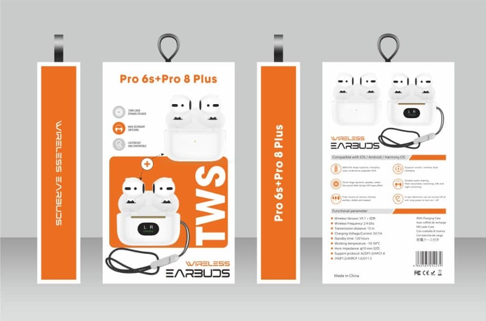 Pack écouteurs Pro 6s + Pro 8 Plus