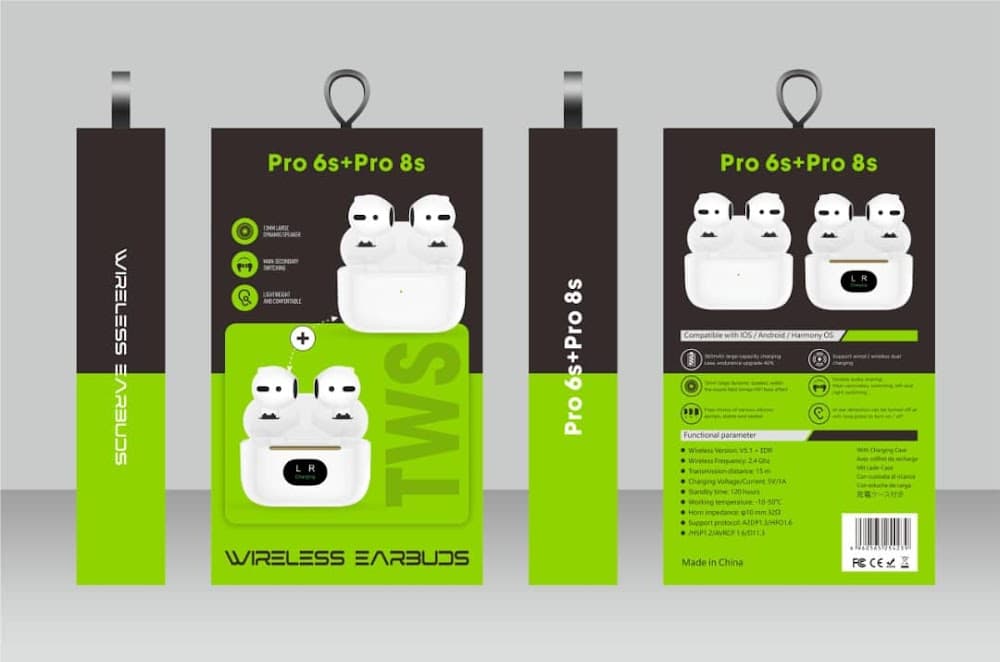 Pack écouteurs Pro 6s + Pro 8 Plus 2